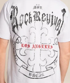 Rock Revival Ethan T-Shirt White New