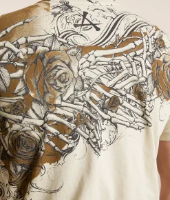 Graphic T-Shirts | Affliction Everlasting T-Shirt Light Tobacco