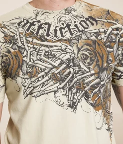 Graphic T-Shirts | Affliction Everlasting T-Shirt Light Tobacco