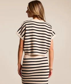 Z Supply Everly Striped Top Natural Outlet