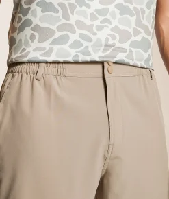 Bottoms|Shorts | BURLEBO Everyday Duck Hunt Hybrid Performance Short Cobblestone Khaki
