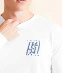 Hurley Everyday Everline T-Shirt White Clearance