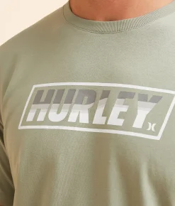 Hurley Everyday Explore Helix T-Shirt Heavy Meadow Hot