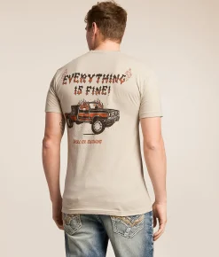 Troll Co. Everything Is Fine T-Shirt Sand Discount