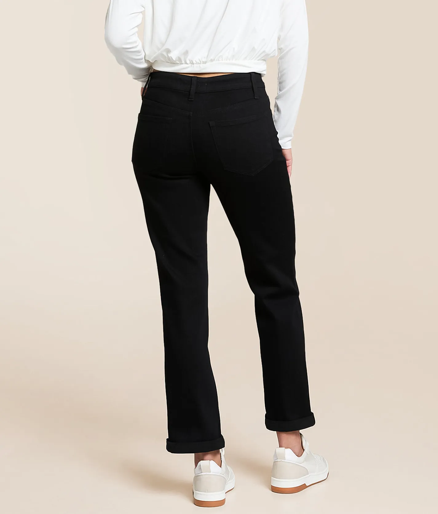 Jeans|Bottoms | VERVET by Flying Monkey Evie Mid-Rise Cropped Straight Jean Reassuring