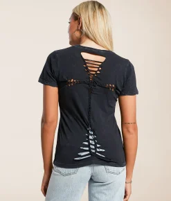 Tops | Affliction Evil Eye T-Shirt Black Lava Wash