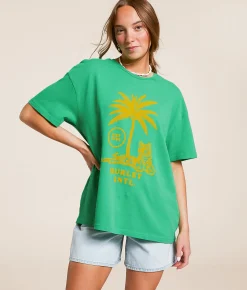 Tops | Hurley Ex Libris Oversized T-Shirt Island Green