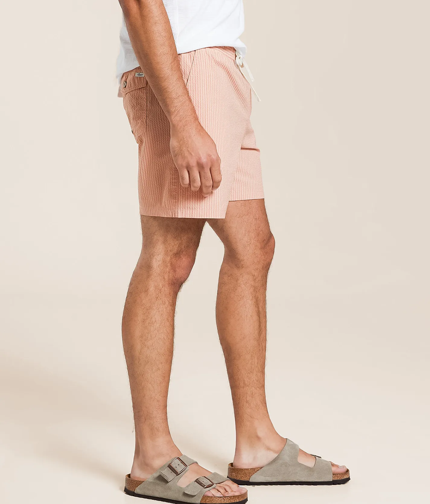 Bottoms|Shorts | RVCA Exotica Seersucker Short Light Khaki
