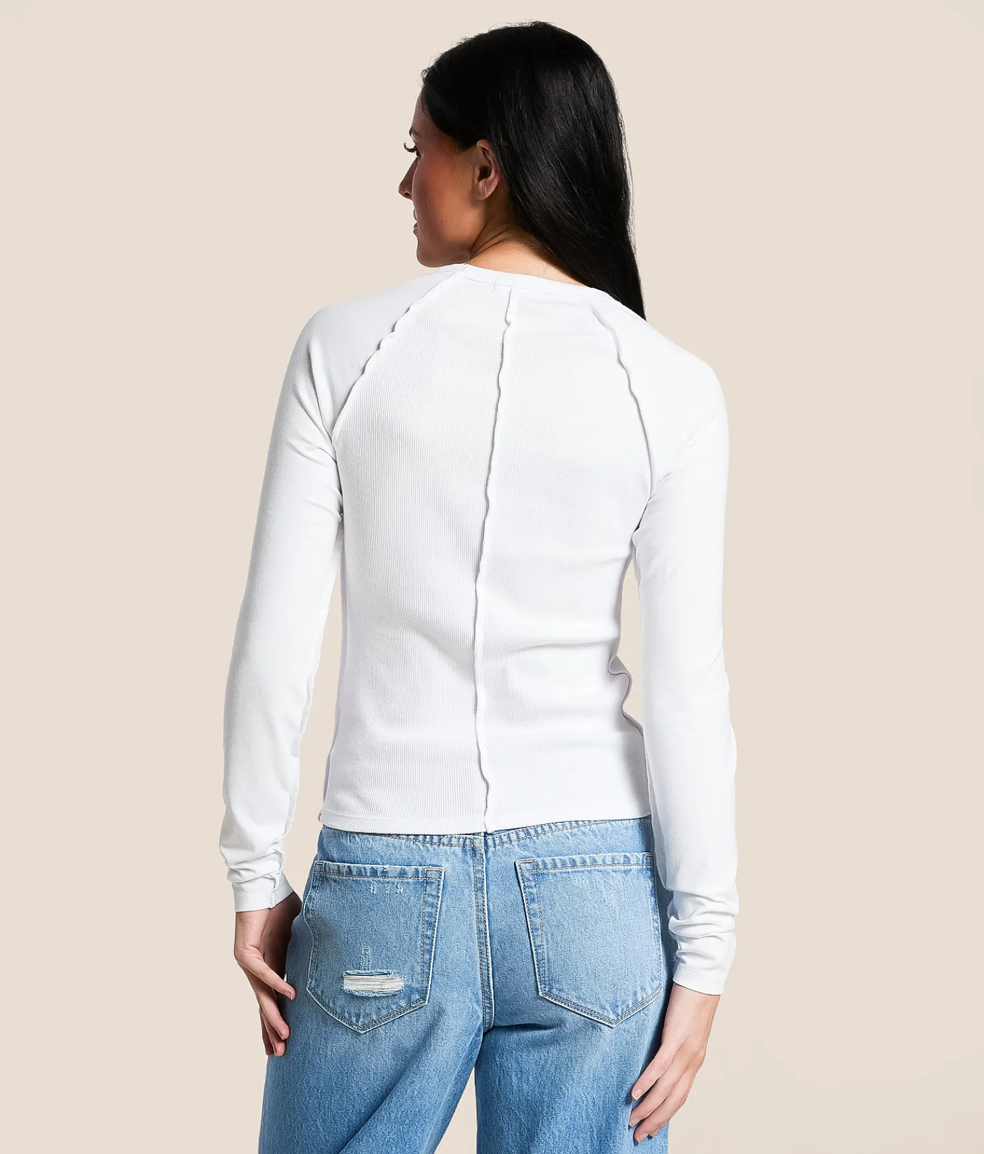 Tops | Gilded Intent Exposed Seam Top Chocolate Martini
