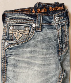 Rock Revival Eydan Straight Stretch Jean Eydan J203 Clearance