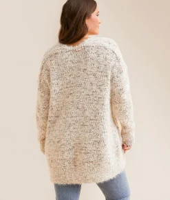 Tops | Daytrip Eyelash Nubby Tunic Sweater Beige