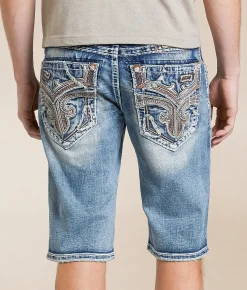 Bottoms|Shorts | Rock Revival Fabian 14" Stretch Short Fabian H203