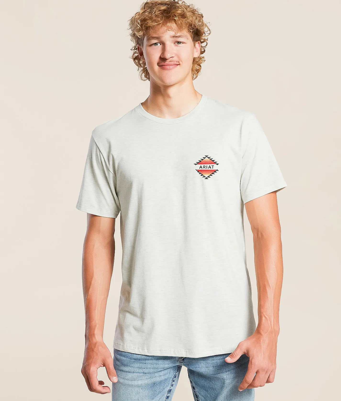 Ariat Faded Blanket Glory T-Shirt Oatmeal Heather Discount