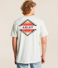 Ariat Faded Blanket Glory T-Shirt Oatmeal Heather Discount