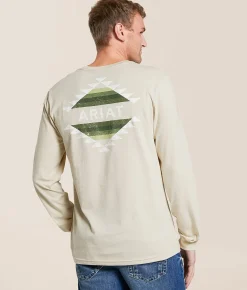 Tops|Graphic T-Shirts | Ariat Faded Blanket T-Shirt Natural