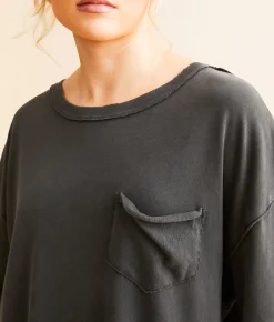 Free People Fade Into You T-Shirt Military Olive Outlet