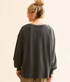 Free People Fade Into You T-Shirt Military Olive Outlet