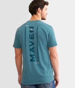 Maven Co-op Fading In T-Shirt Dusty Blue Outlet