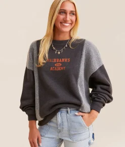 Tops | Modish Rebel Fairbanks Academy Pullover Charcoal