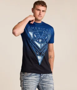 Tops|Graphic T-Shirts | American Fighter Fairchance T-Shirt Black Blue