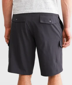Bottoms|Shorts | BKE Fairfield Hybrid Cargo Stretch Walkshort Granite