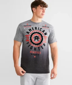 American Fighter Fair Grove T-Shirt Heather Grey Clearance