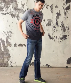 American Fighter Fair Grove T-Shirt Heather Grey Clearance