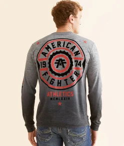 American Fighter Fair Grove T-Shirt Heather Grey Hot
