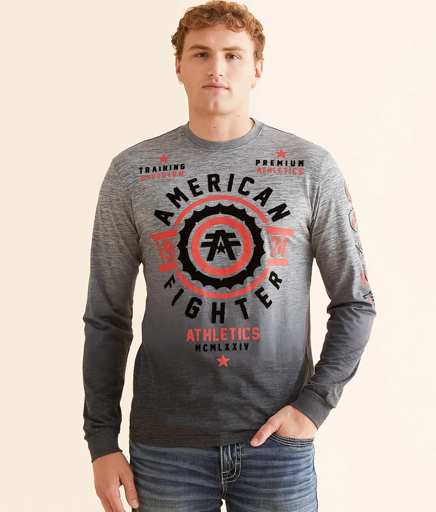 American Fighter Fair Grove T-Shirt Heather Grey Hot