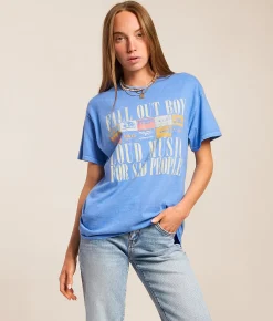Tops | MANHEAD Fall Out Boy Loud Music T-Shirt Regatta Blue