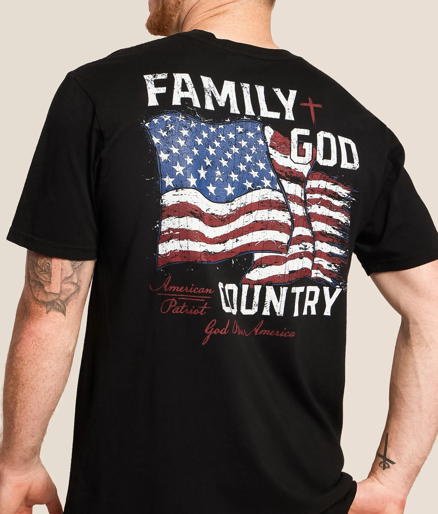 Howitzer Family Flag T-Shirt Black Outlet