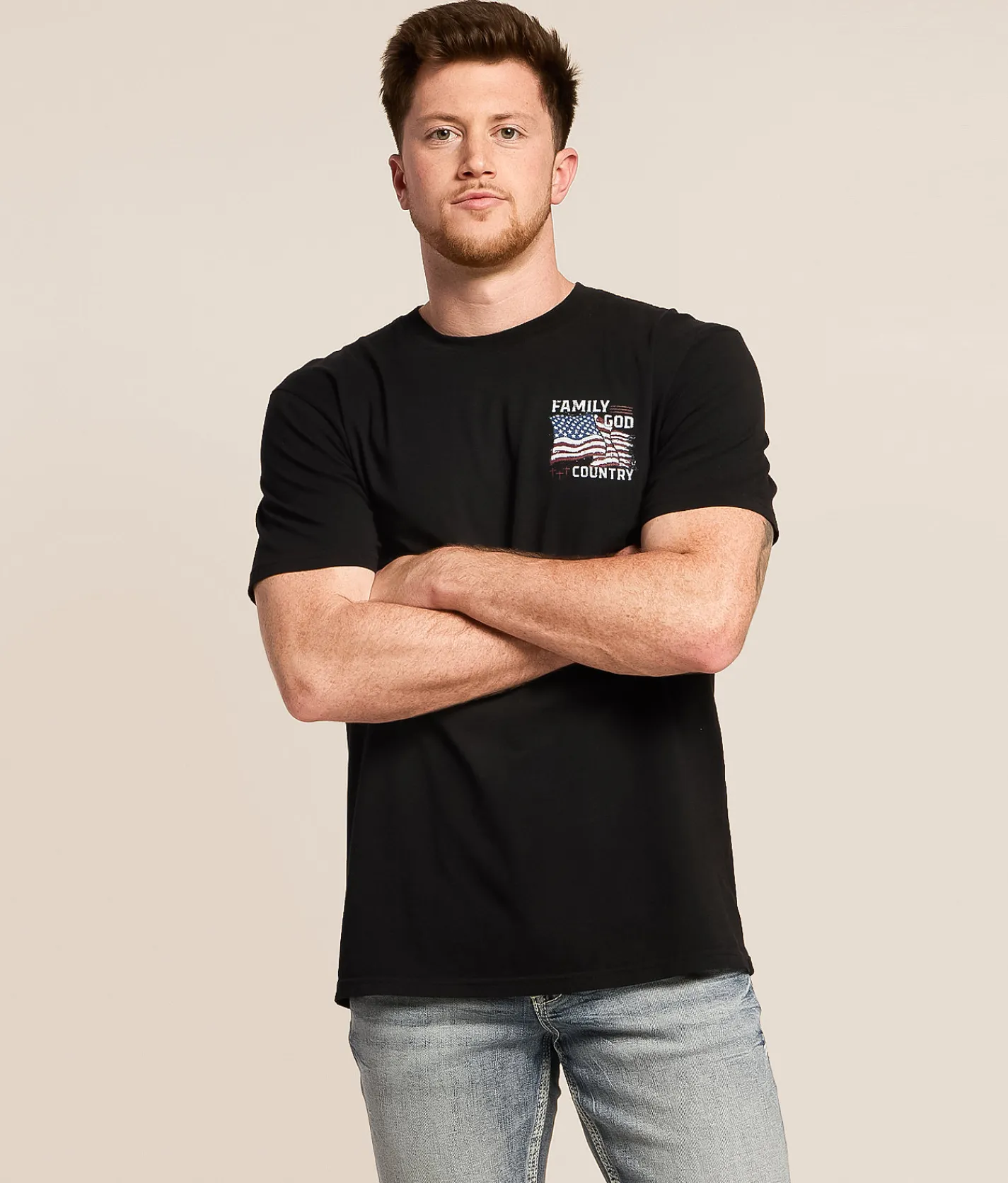 Howitzer Family Flag T-Shirt Black Outlet