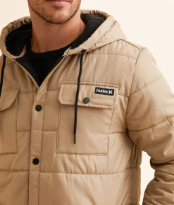 Coats & Jackets | Hurley Fanes Hooded Jacket Khaki