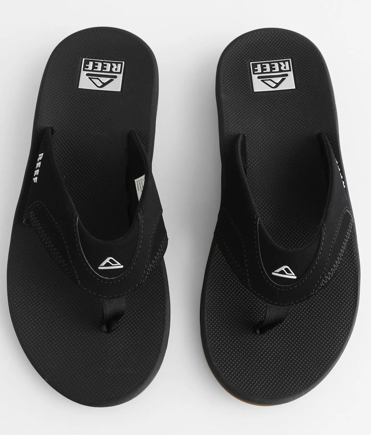 Reef Fanning Flip Black Silver Outlet