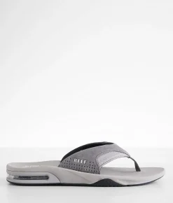 Reef Fanning Flip Grey Suede New