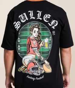 Sullen Fantasy Football T-Shirt Black