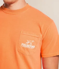 Tops|Graphic T-Shirts | Fieldstone Farm Yellow Lab T-Shirt Fusion Coral