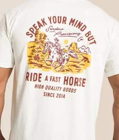 Graphic T-Shirts | Sendero Provisions Co. Fast Horse T-Shirt Vintage White