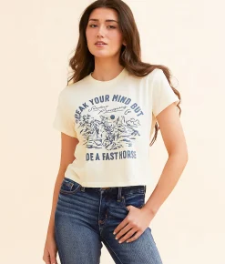 Sendero Provisions Co. Fast Horse T-Shirt Vintage White Hot