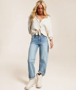 Ariat Fatbaby® Leather Western Boot Distressed Ivory Online
