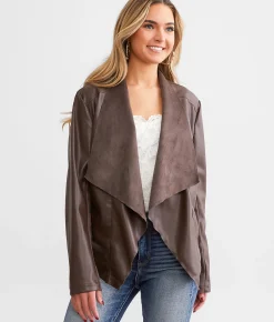 Tops|Coats & Jackets | Daytrip Faux Leather Jacket Brown