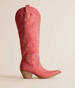 Shoes | Mi.iM Faye Western Boot Pink