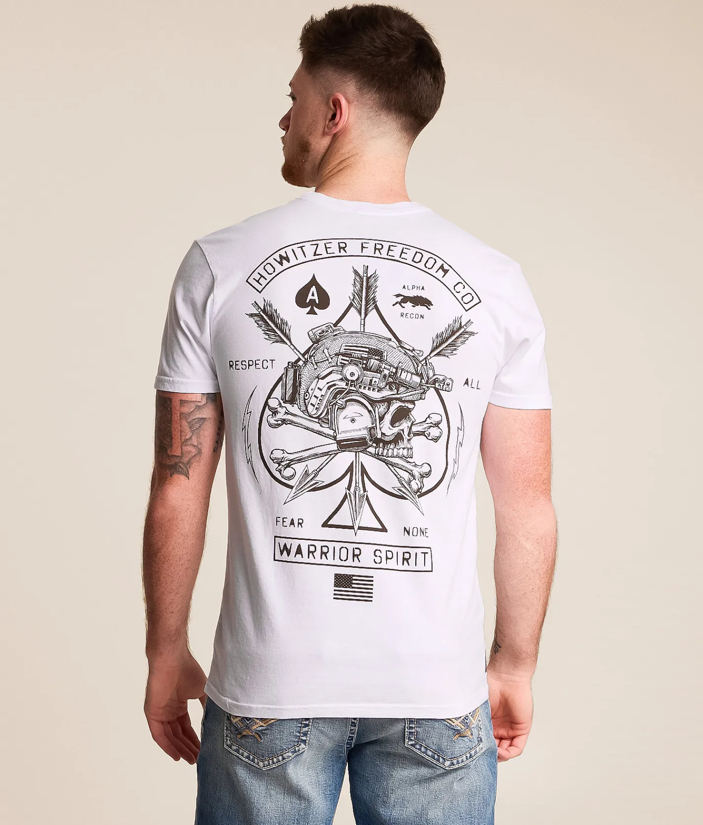 Howitzer Fear None T-Shirt White New