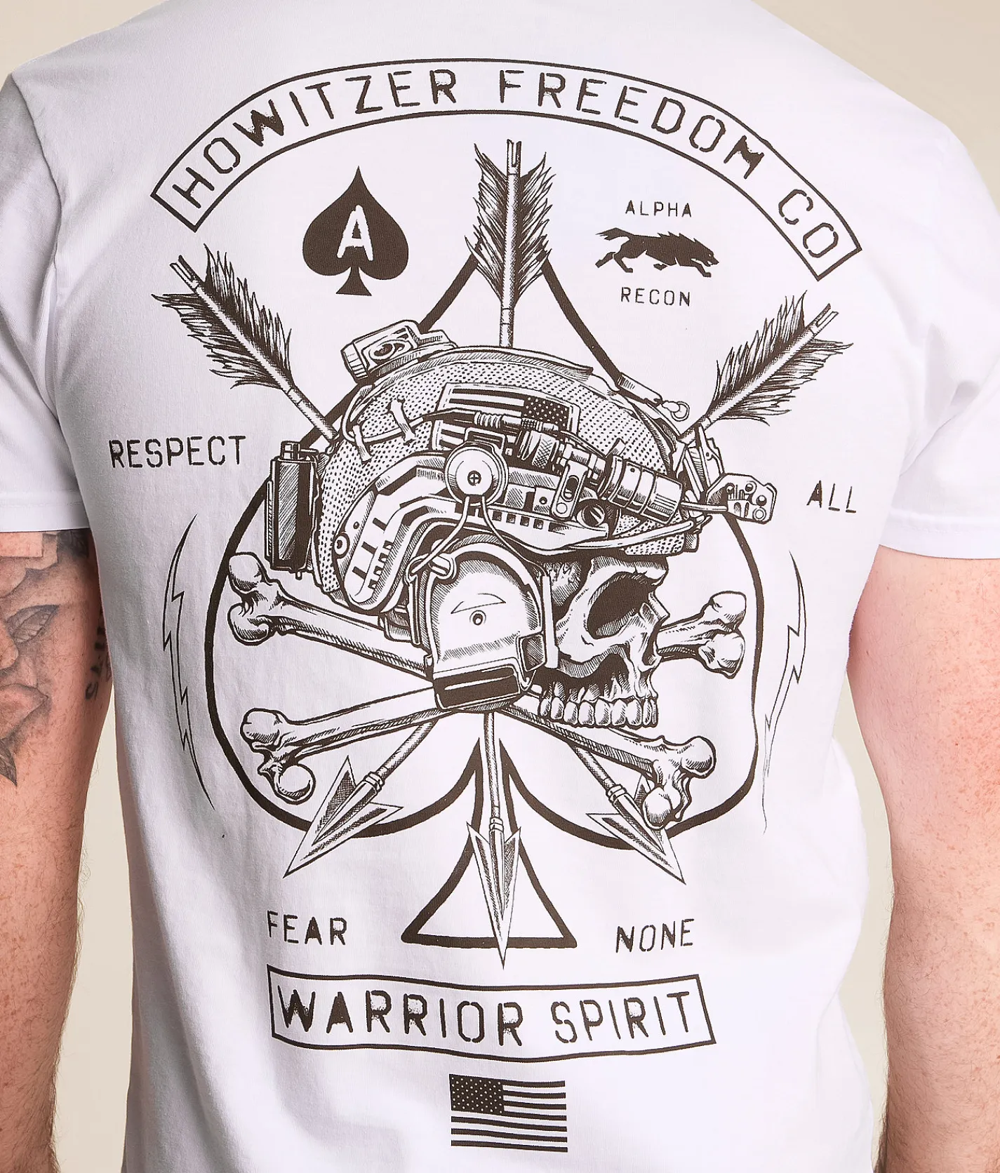 Howitzer Fear None T-Shirt White New