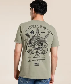 Tops|Graphic T-Shirts | Howitzer Fear None T-Shirt Steeple Grey