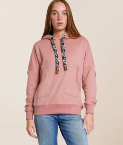 Wanakome Fedora Hooded Sweatshirt Winter Rose Hot