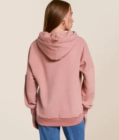 Wanakome Fedora Hooded Sweatshirt Winter Rose Hot