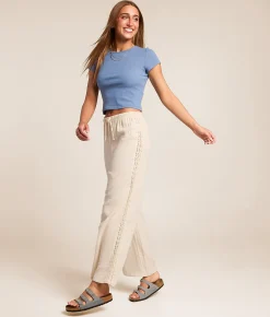 Bottoms | Billabong Feelin' Fine Wide Leg Pant Whitecap