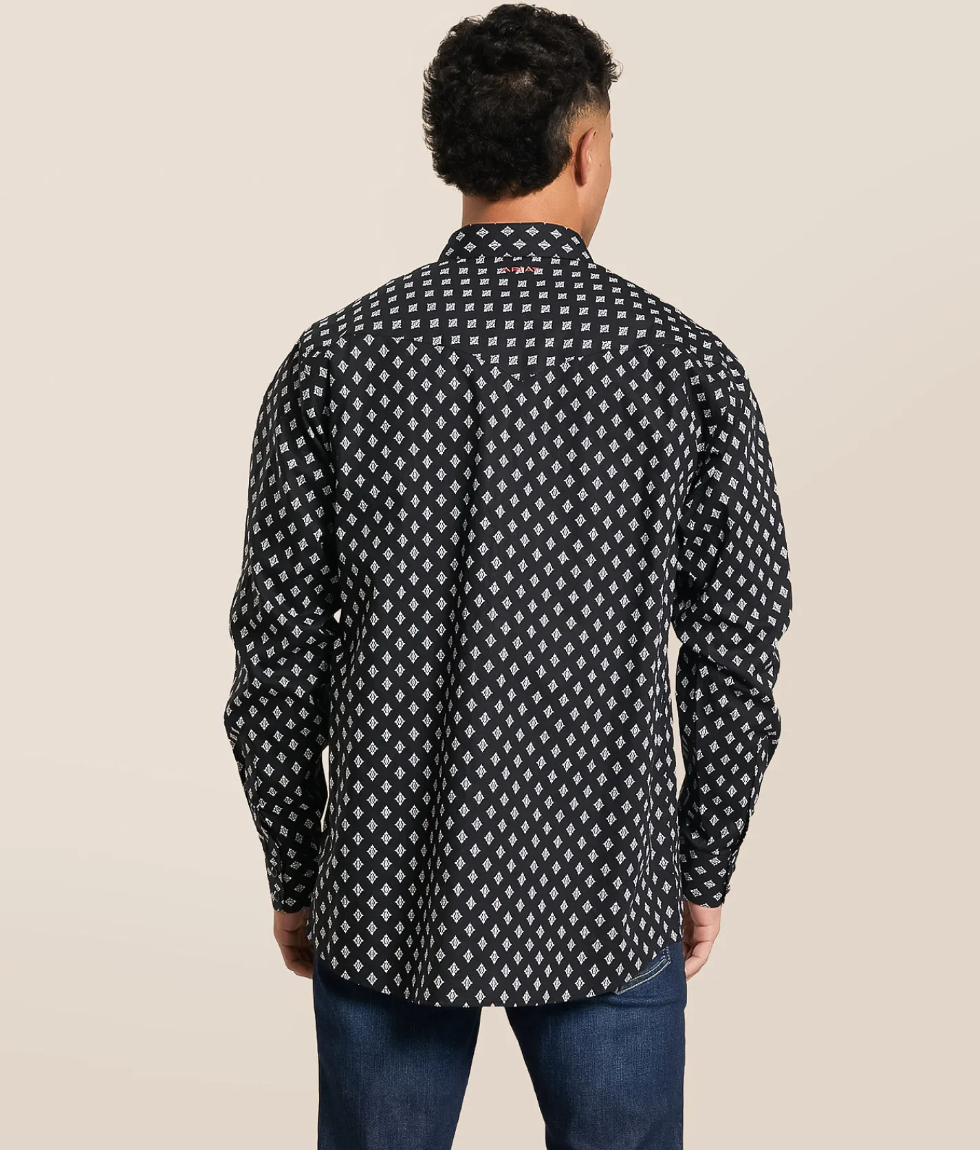 Tops | Ariat Felix Printed Shirt Black