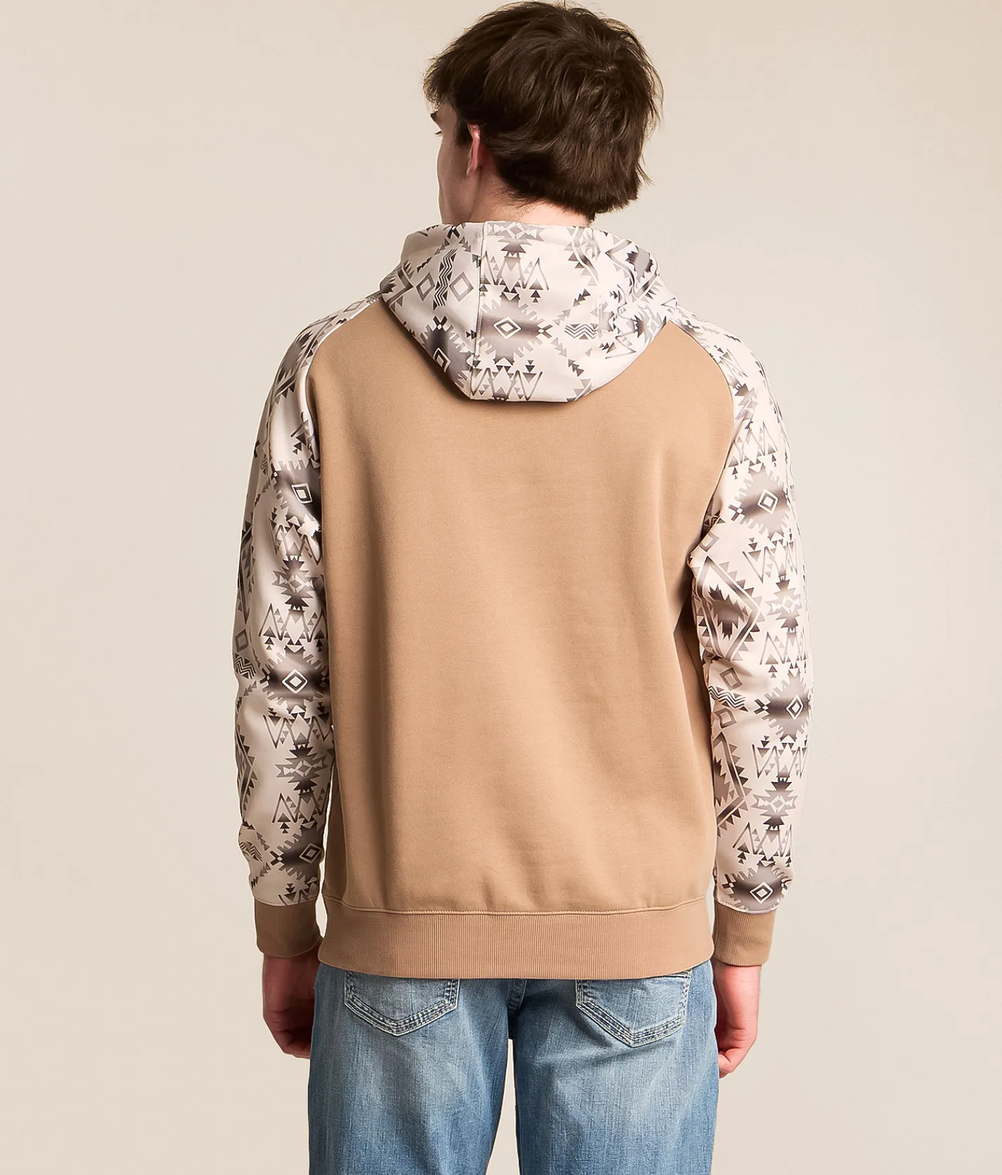 Hooey Fender Hooded Sweatshirt Tan Aztec Hot